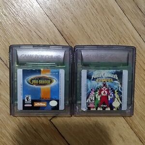 GAME BOY COLOR GAMES PRO SKATER & POWER RANGERS RESCUE